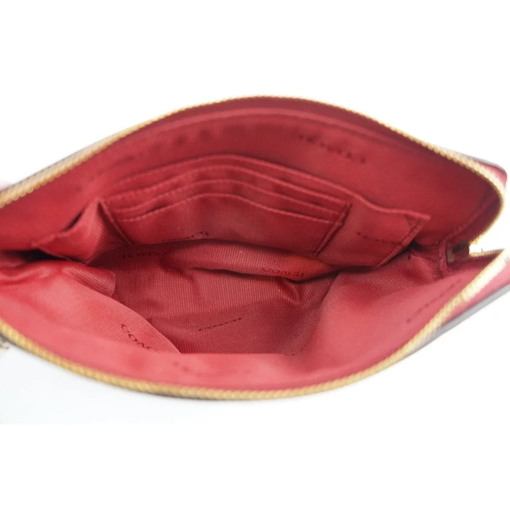 Coach wristlet red